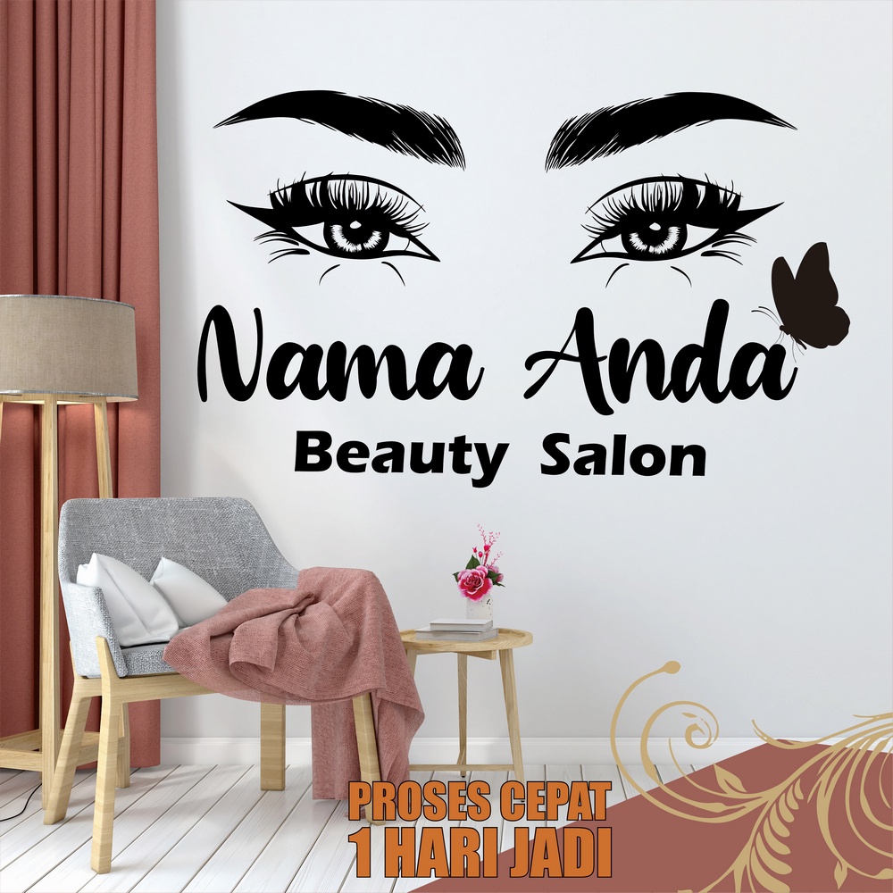 Jual Wall Stiker Dinding Salon Kecantikan Beauty Care Hiasan dinding