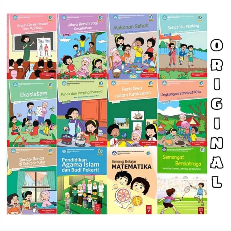 Jual BUKU TEMATIK SD KELAS 5 TEMA 1 2 3 4 5 6 7 8 9 SEMESTER 1 DAN 2 ...