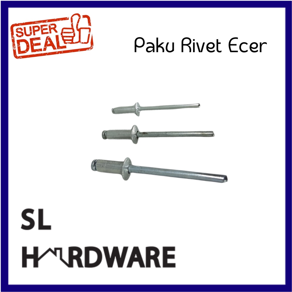 Jual Ecer Paku Rivet Ecer uk 3mm 4mm 5mm Blind Rivet Berkualitas ...