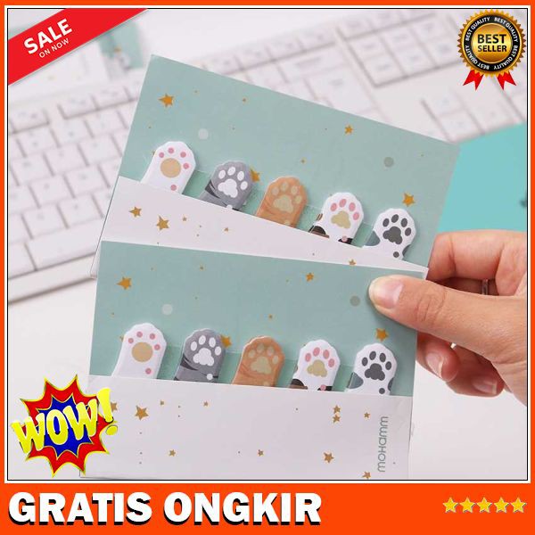 Jual Stiker Sticky Notes Cute Cat Paw | Shopee Indonesia