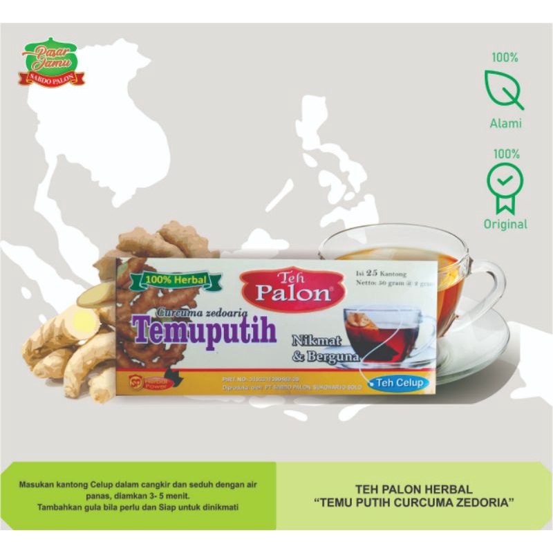 Jual TEH PALON CELUP TEMUPUTIH ( CURCUMA ZEDOARIA) | Shopee Indonesia