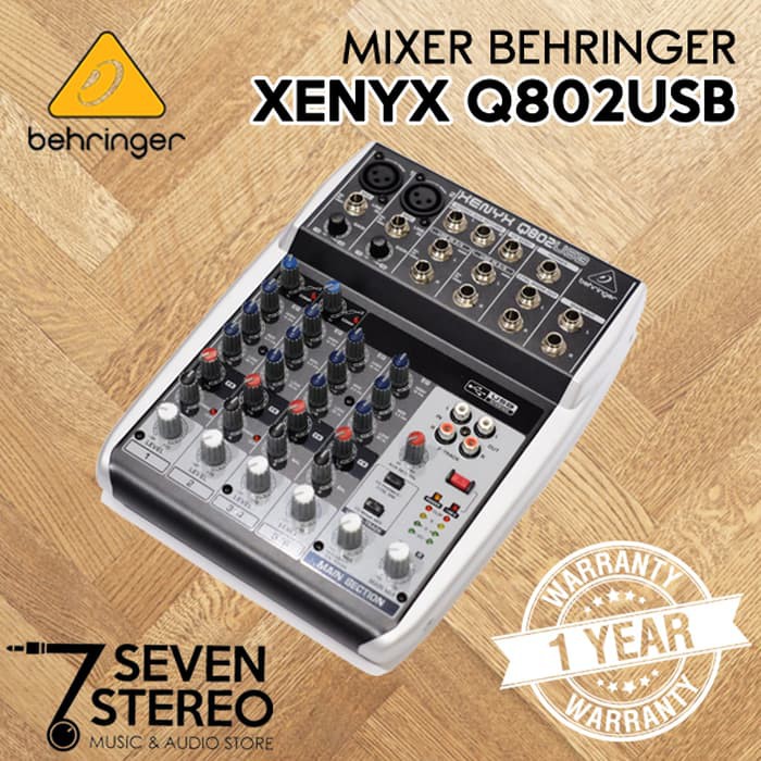 Jual ALAT MUSIK Mixer Behringer Xenyx Q802 With Usb Audio Interface ...