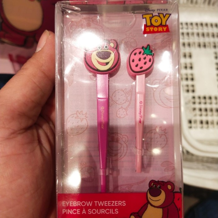 Jual Miniso Toy Story Lotso 1+1 Eyebrow Tweezers (Slant Tip & Flat Tip ...