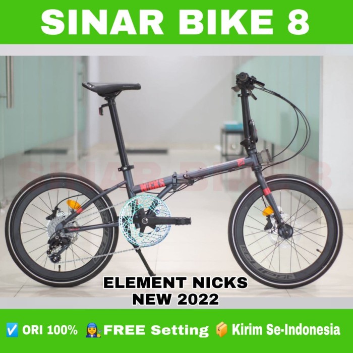 Jual Sepeda Lipat Ukuran 20 Inch ELEMENT NICKS NEW 2022 | Shopee Indonesia