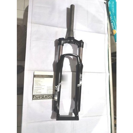 Fork Suntour XCM TAPER 26 inch Lock TAPERED garpu mtb sepeda gunung TAPPER