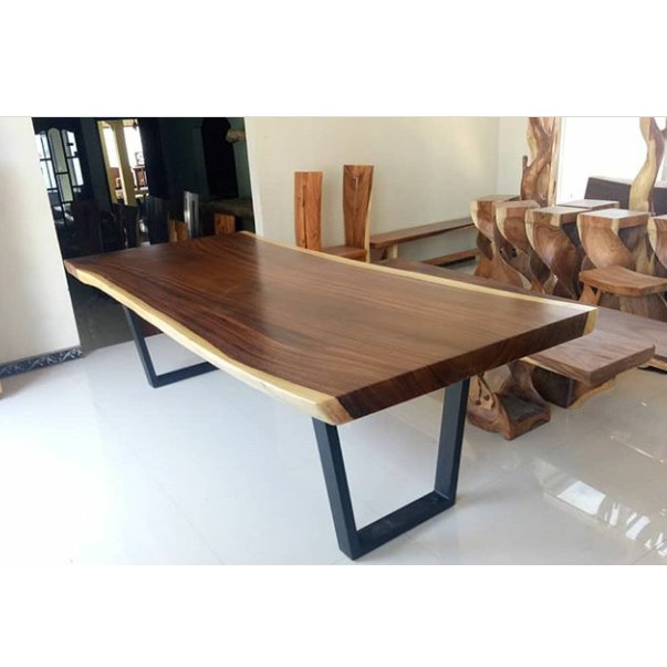 Jual Meja Makan Kayu Trembesi Terbaru Desain Furniture Jepara Shopee