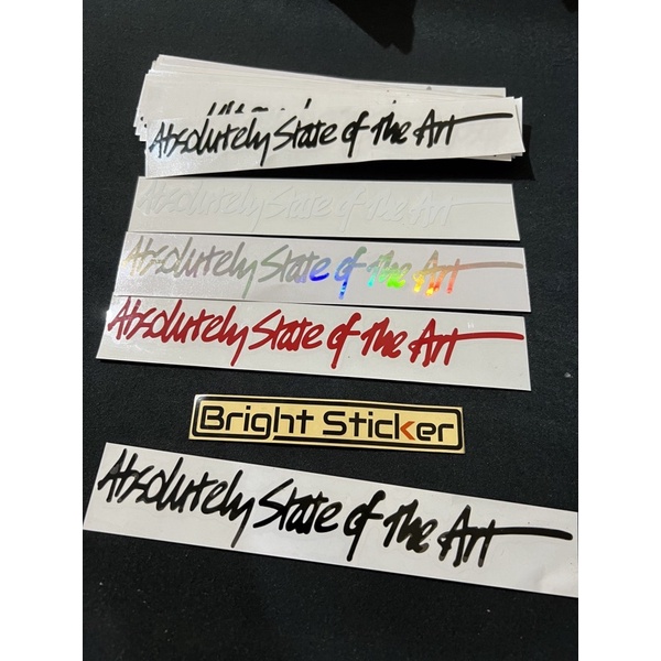 Jual STICKER ABSOLUTELY STATE OF THE ART CUTTING | Shopee Indonesia