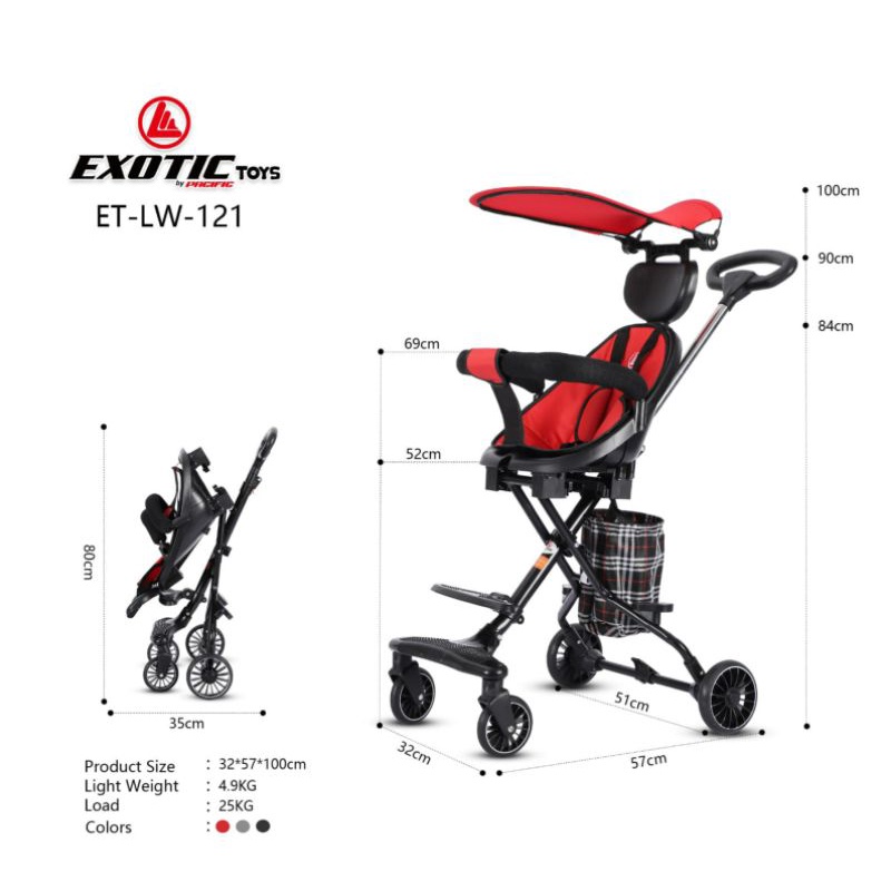 Stroller untuk anak clearance berat 30 kg