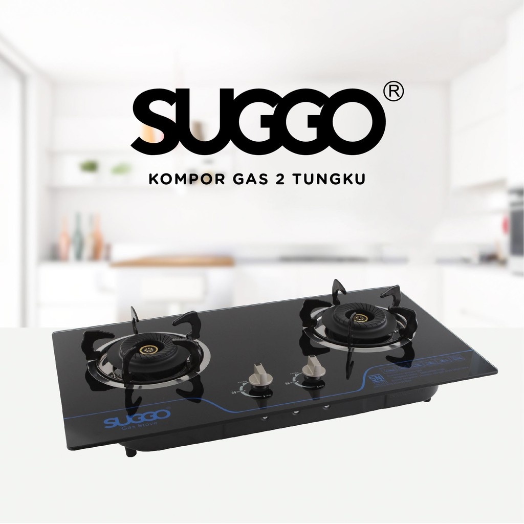 Jual Suggo SG - 208 Kompor Gas Tanam 2 Tungku Tempered Glass ...