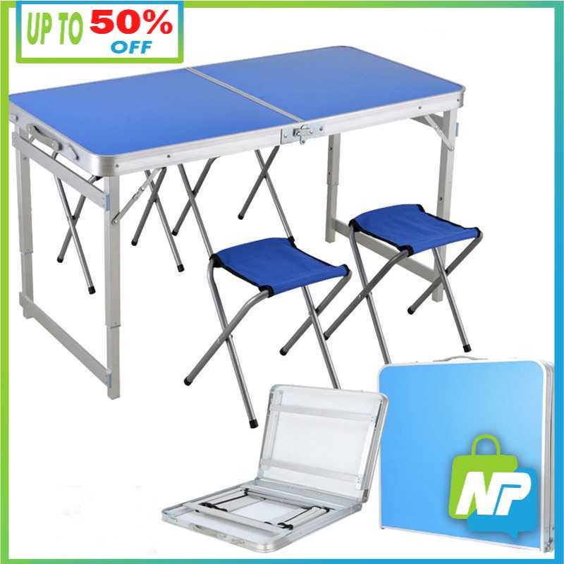 Jual Meja Kursi Lipat Outdoor Set Piknik Travelling Aluminium Camping ...