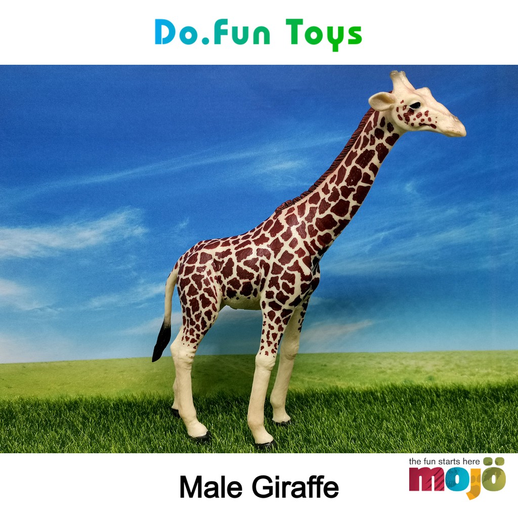 Jual MOJO Animal Figurine | MALE GIRAFFE / Mainan Miniatur Binatang