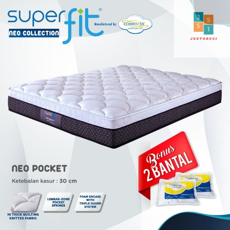 Jual Kasur Spring Bed Comforta Superfit - NEO POCKET | Shopee Indonesia