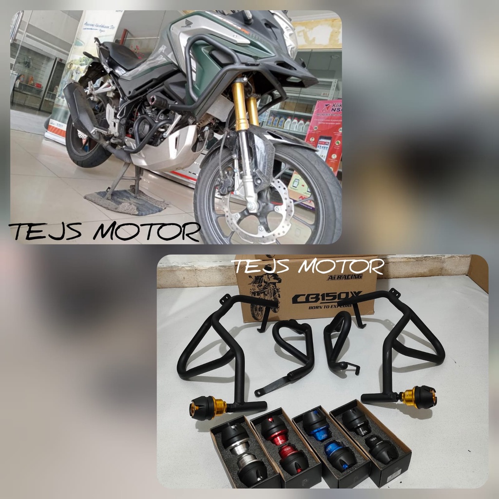 Jual Breket Tubular Crash Bar Honda New CB150X Plus Jalu Black Diamond Shopee Indonesia
