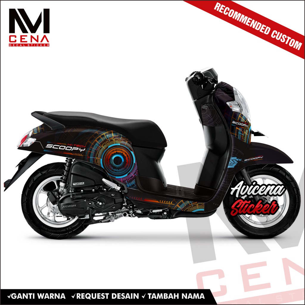 Jual Sticker Decal scoopy full body Decal Sticker Scopy New Fi 2017 ...