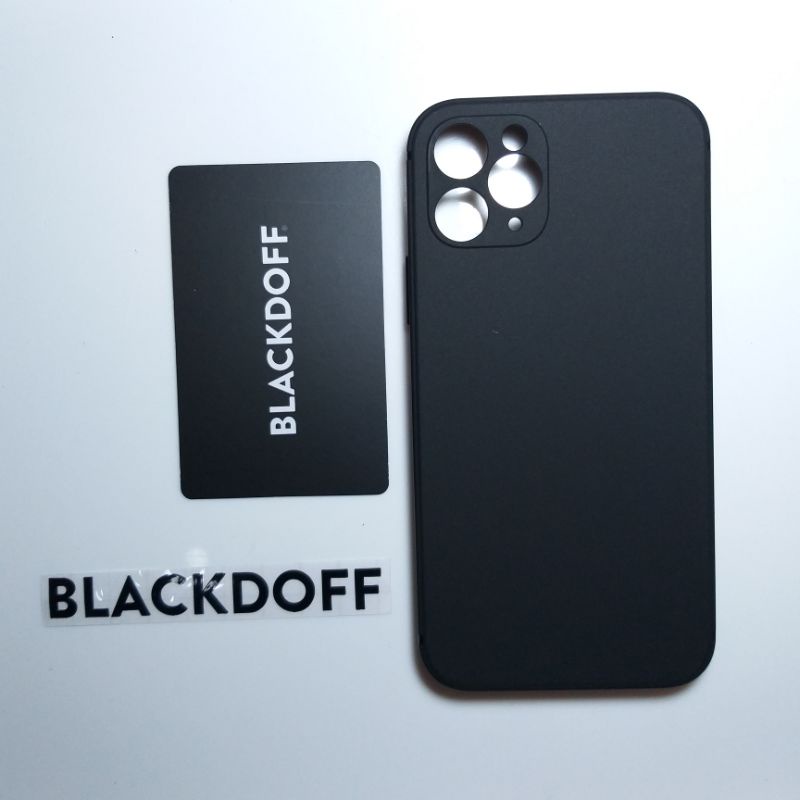 BLACKDOFF iPhone 11 Kotak 11 Pro 11 Pro Max Soft Case Hitam Black Matte  Cover Camera Model Kotak iP 12 Non Logo Square