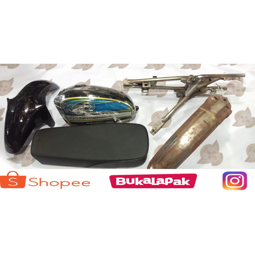 Jual PAKET BODY Buntut Rangka Tangki Grafis CB GLATIK CB CB 100 CB Racing Shopee Indonesia