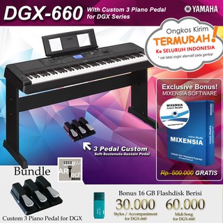 Yamaha portable digital piano dgx 660 with bonus flashdisk and mixensia deals software