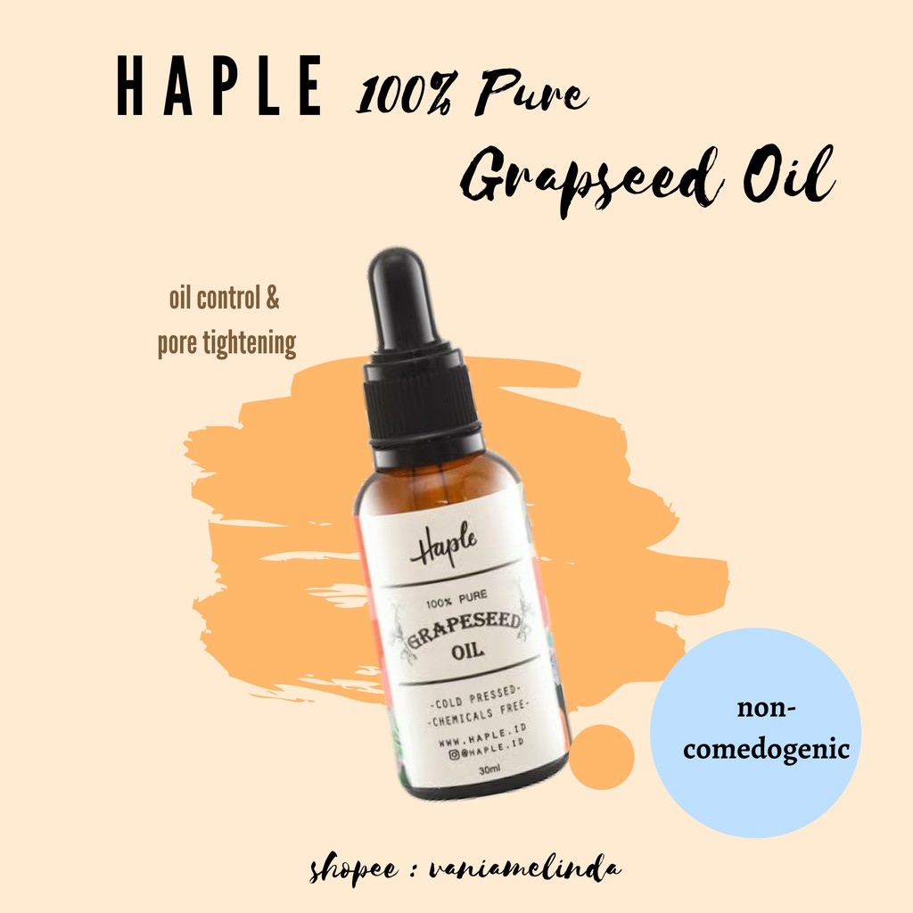 Jual Haple - Grapeseed Oil (30 ml) | Shopee Indonesia