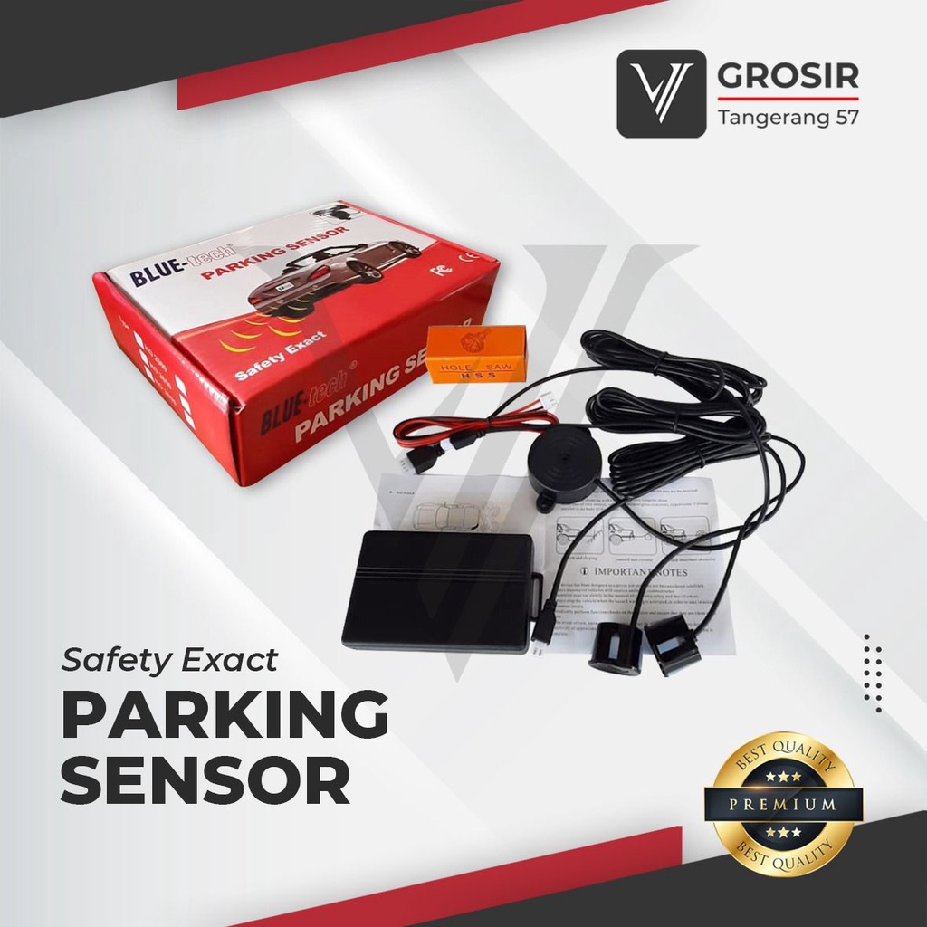 Jual PARKIR SENSOR 2 TITIK SENSOR MUNDUR BUNYI BEEP REAR PARKING SENSOR