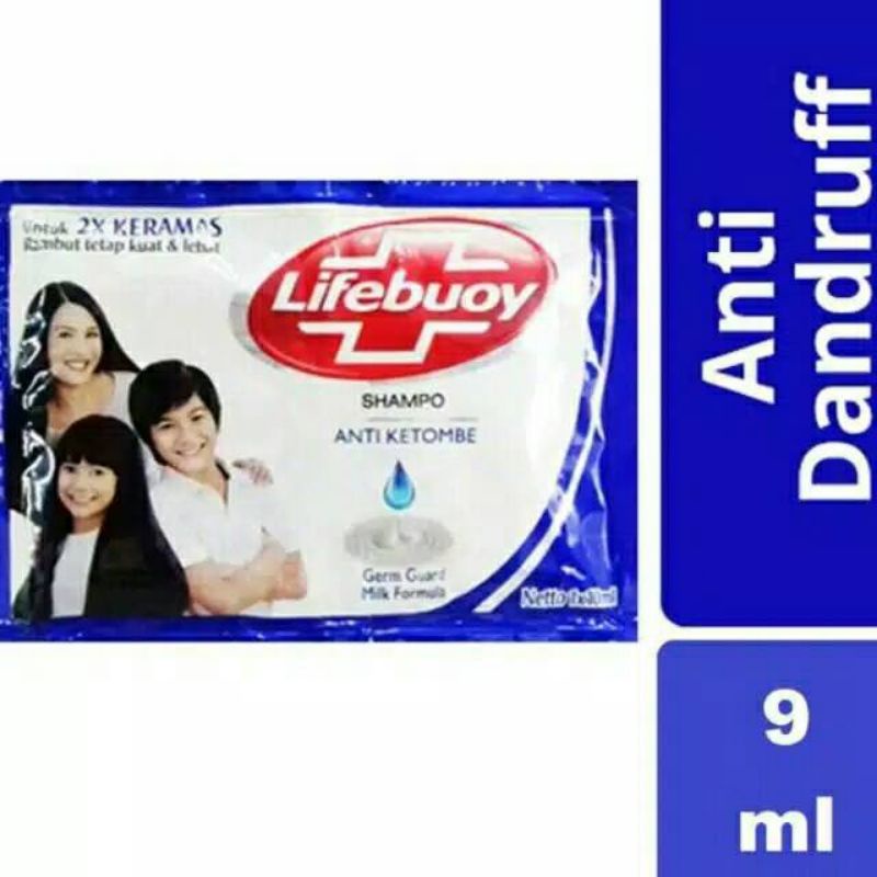 Jual Sampo Lifebuoy Anti Dandruff 9 Ml Renceng Isi 12 Sachet Shopee