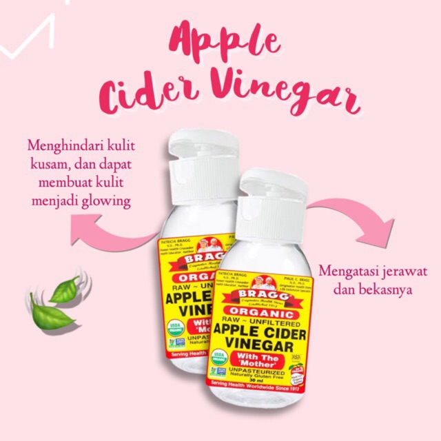 Jual Ml Pure Bragg Apple Cider Vinegar Cuka Apel Shopee Indonesia