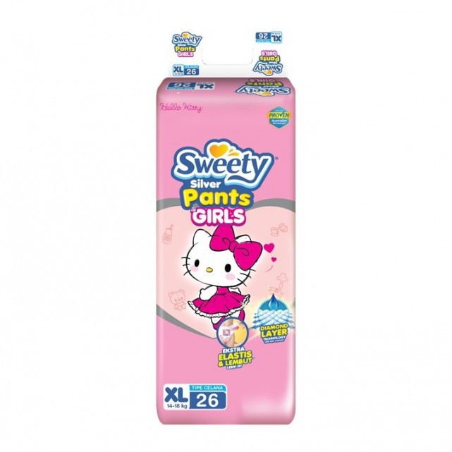 Jual Sweety Silver Pants Girls XL 26s | Shopee Indonesia