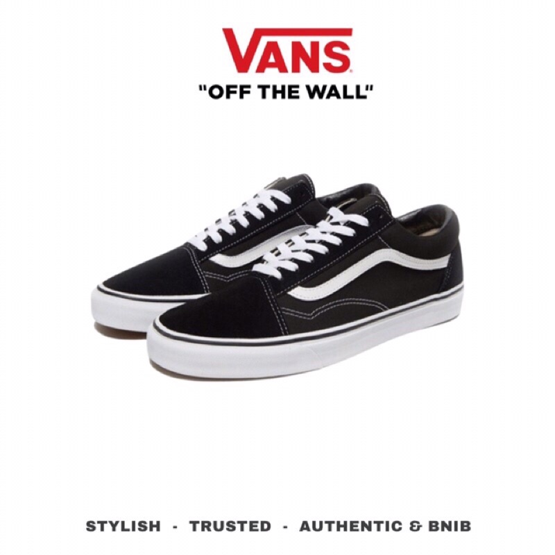 Jual Vans Old School Classic Black White Original | Shopee Indonesia