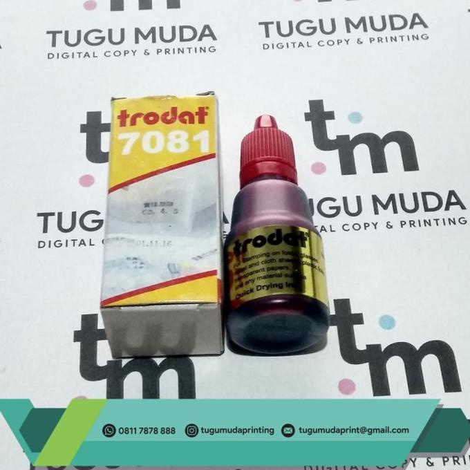 Jual Sale Tinta Stempel Trodat 7081 25ml Tahan Airplastikkainkacabesi Red Paling 3524