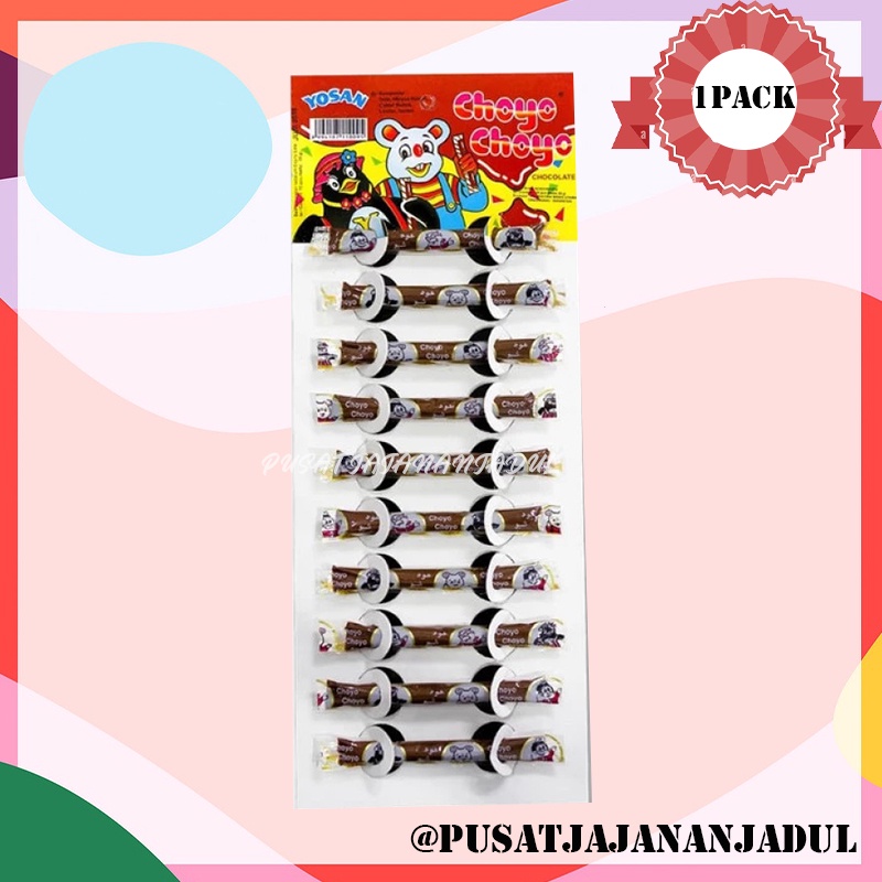 Jual 1Pack Pasta Coklat Choyo Choyo Stik Panjang - Jajanan Jadul 90an