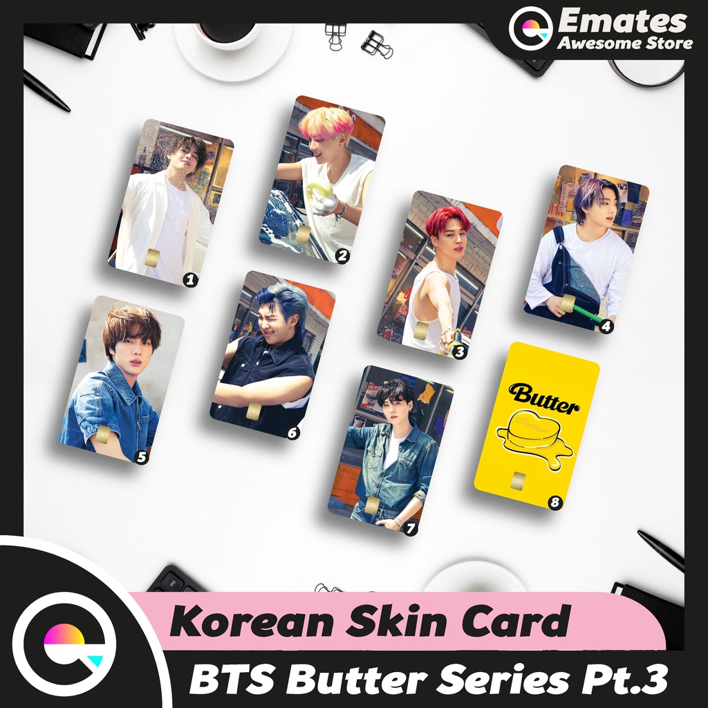 Jual [Stiker Atm] Sticker Skin Kartu ATM BTS Butter Series 3 | Shopee ...