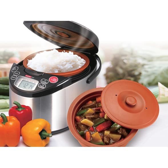 Penanak Nasi dan Slow Cooker 2 in 1 VITACLAY