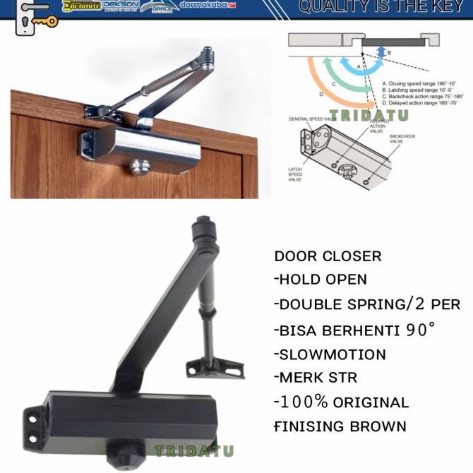 Jual Door Closer Penutup Pintu Otomatis Double Spring Sangat Lembut ...