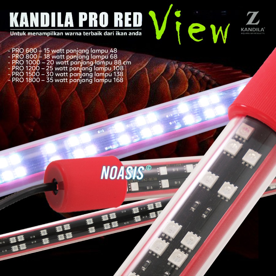 Jual LAMPU LED VIEW KANDILA PRO RED 600 1800 AQUARIUM IKAN HIAS Shopee Indonesia