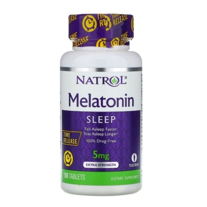 Jual 1 BOTOL SEGEL NATROL MELATONIN 5 MG 100 TABLET | Shopee Indonesia