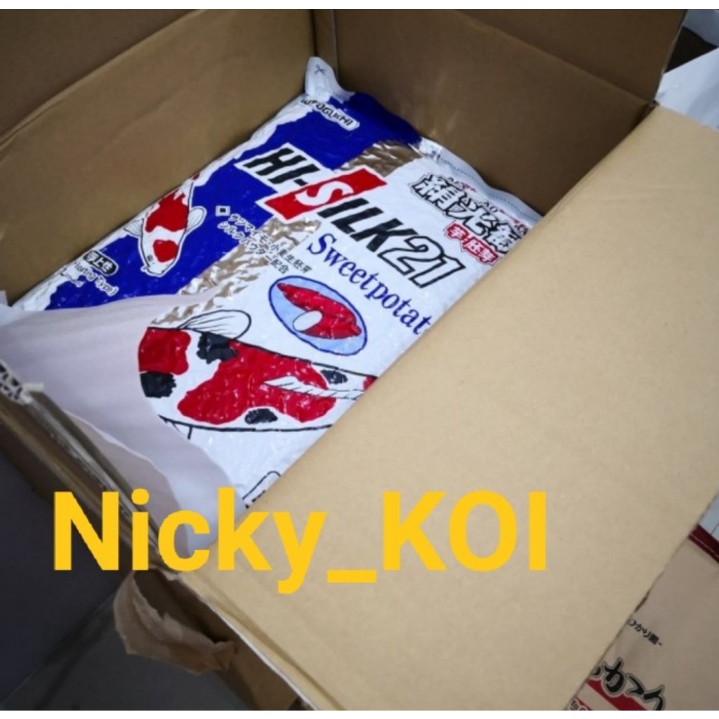 Jual Pelet Pakan Ikan KOI Hi Silk 21 Sweet Potato Repack 1Kg -Floating ...
