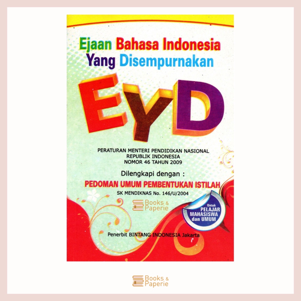 Jual BUKU EYD (EJAAN YANG DI SEMPURNAKAN) | Shopee Indonesia