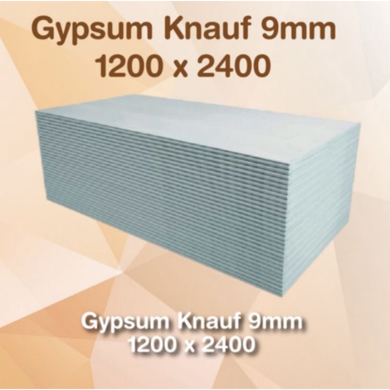 Jual Papan Gypsum KNAUF Tebal 9mm 120x240 Cm Shopee Indonesia