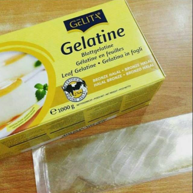 Jual Gelatin Gelita Halal isi 20 lembar / Gelatine Sheet Halal (20 sheet) Shopee Indonesia