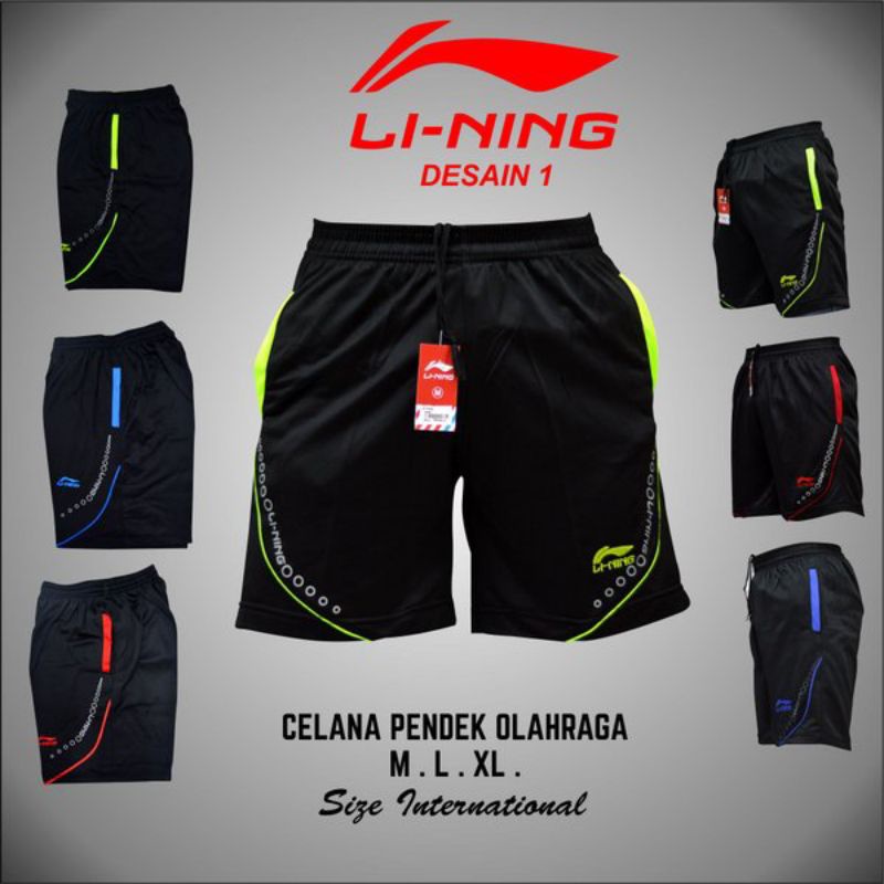 Jual Promo Celana Pendek Badminton Pria Celana Olahraga Pria Dewasa Bulutangkis Warna Merah