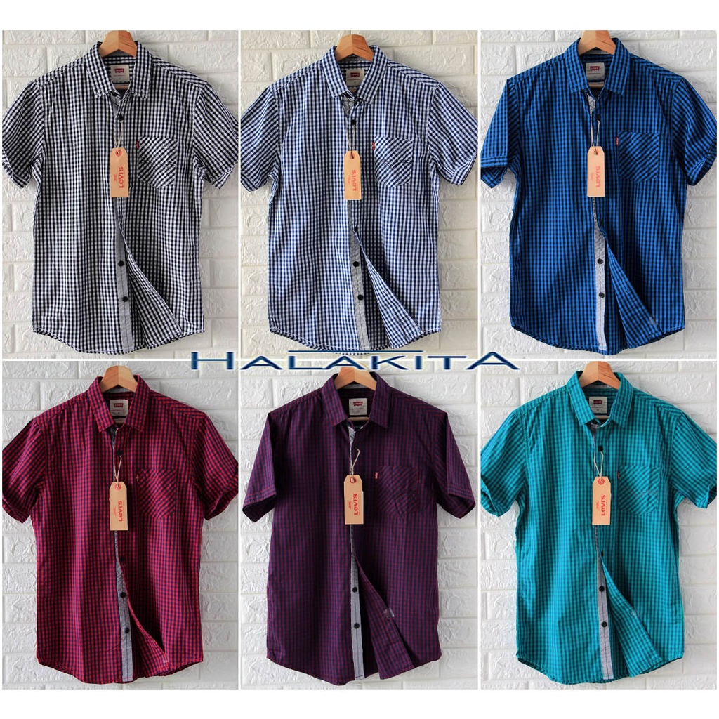 Jual PROMO Kemeja Branded Harga Distributor Kemeja Lengan Pendek