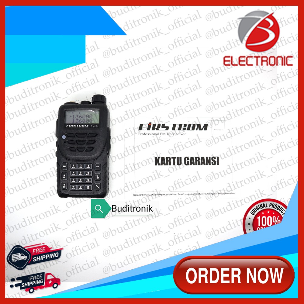 Jual Radio Ht Firstcom Fc-27 / Fc27 Dualband Waterproof | Shopee Indonesia