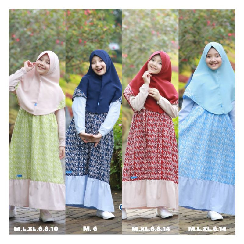 Jual NUBI - Gamis Set Etnic ( 2 - 6 tahun) | Shopee Indonesia