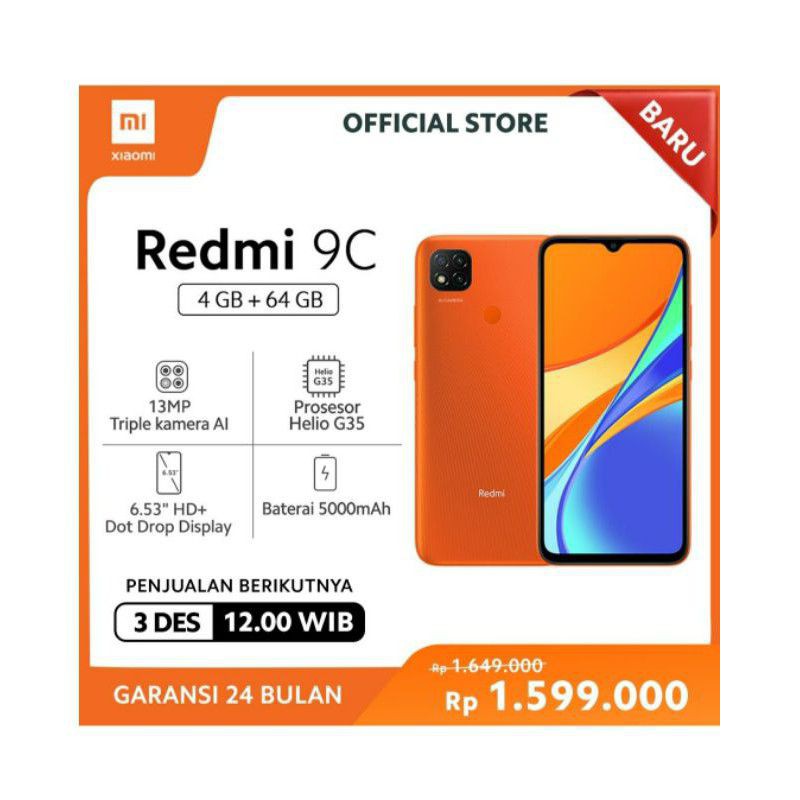 Jual Redmi 9C RAM 3 Terlengkap & Harga Terbaru Juni 2026 | Shopee Indonesia
