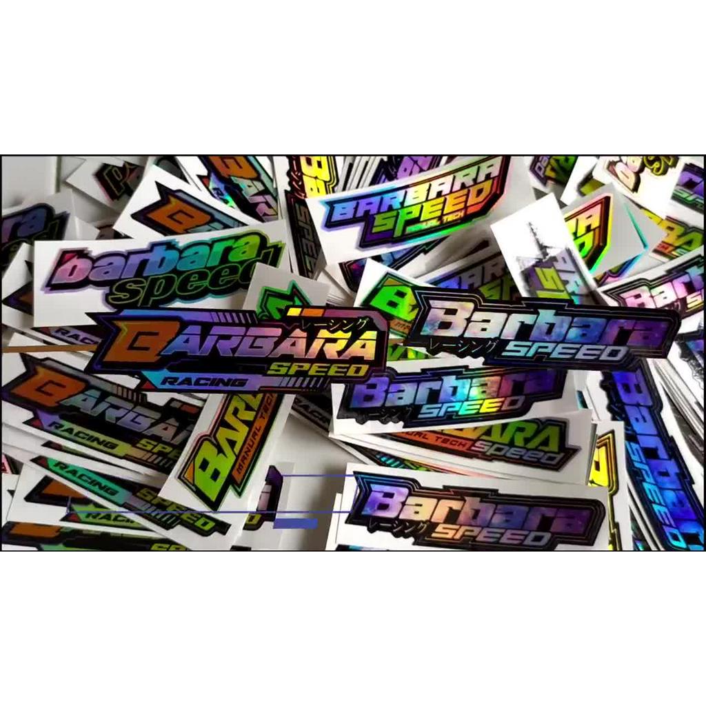 Jual sticker barbara speed / sticker bengkel viral / sticker herex ...