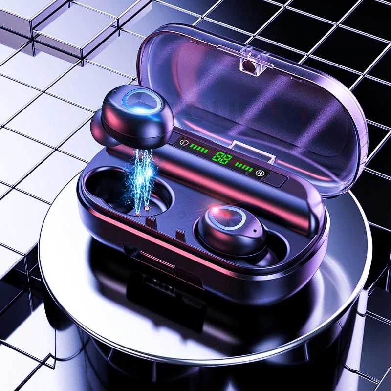 Jual Headset Bluetooth Bass VOULAO Wireless Headphones Bluetooth 5.0