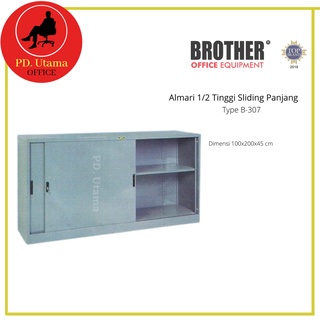 Jual Lemari Arsip Tinggi 1/2 Pintu Dorong Panjang Brother B-307 Lemari ...