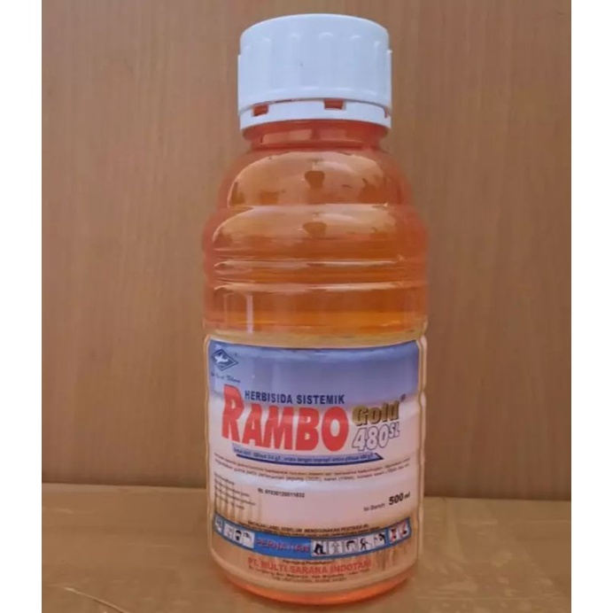 Jual Herbisida Rambo Gold 480 SL 500 ml Cap Kapal Terbang Original ...