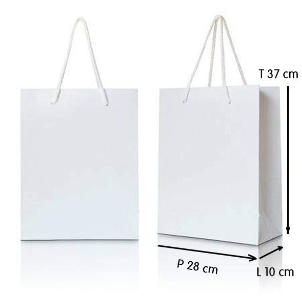 Jual Paper Bag Ivory Gr Talikur Putih Polos Ukuran X X