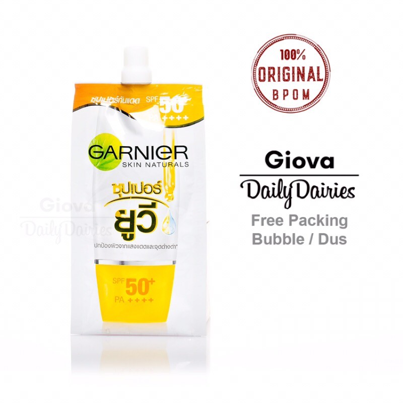 Jual Garnier Light Complete Super Uv Spf 50 Sunscreen Travel Size Sachet 7 Ml Shopee Indonesia 1028