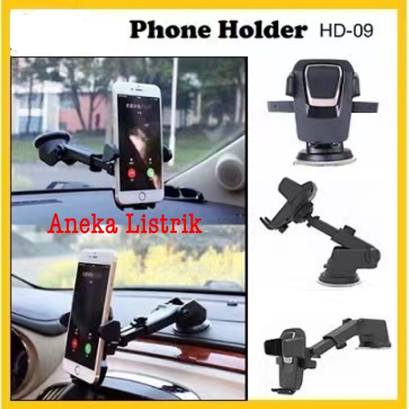 Jual Holder Hp Mobil Hd Degree Rotation Car Holder Soft Tube Car Holder Mobil Jepit